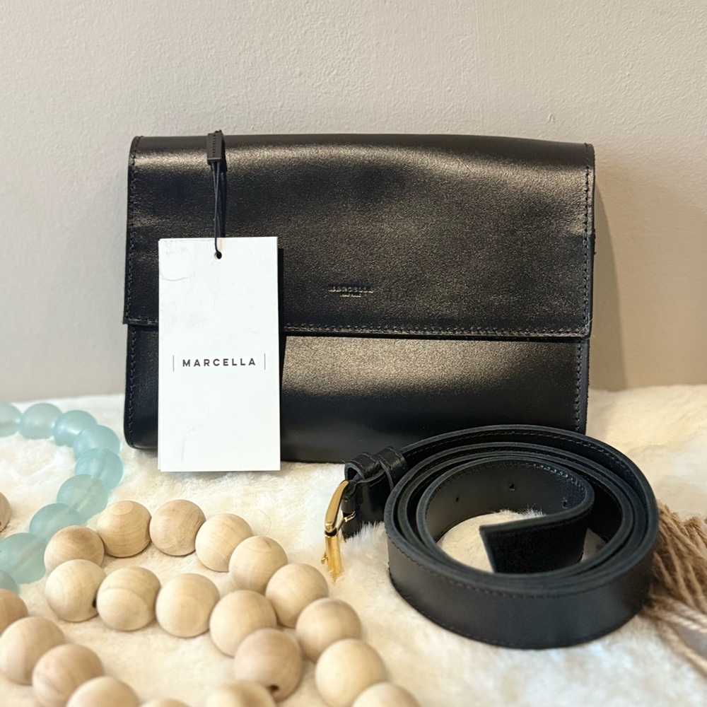 MARCELLA Megan Leather Convertible Clutch